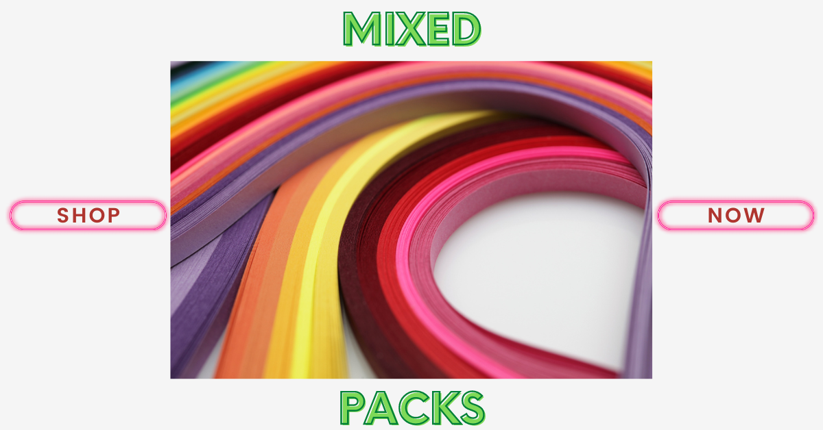 Shop from our large selection of mixed color packs of paper quilling strips from multiple brands such as Quilled Creations, Craft Harbor, Lively Paper Creations and JUYA.