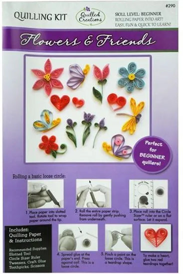 Quilled Creations 290 - Flowers & Friends Quilling Kit