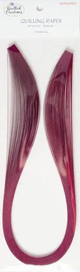 Quilled Creations 1009 - Burgundy - Solid Color Quilling Paper Strips