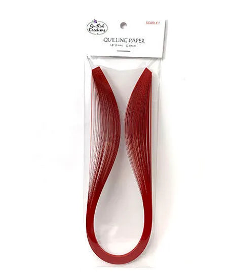 Quilled Creations 1017 - Scarlet - Solid Color Quilling Paper Strips