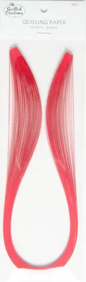 Quilled Creations 1015 - Red - Solid Color Quilling Paper Strips