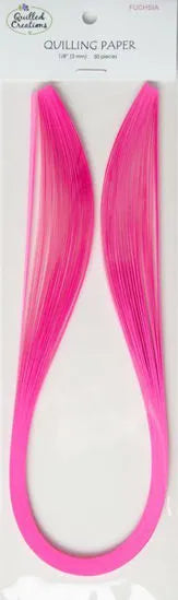Quilled Creations 1145 - Fuchsia - Solid Color Quilling Paper Strips