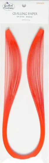 Quilled Creations 1040 - Orange - Solid Color Quilling Paper Strips