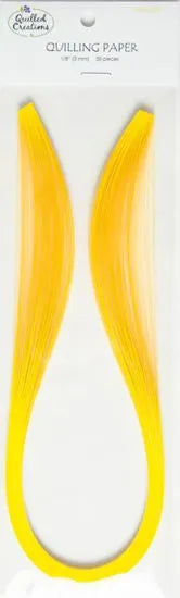 Quilled Creations 1075 - Yellow - Solid Color Quilling Paper Strips