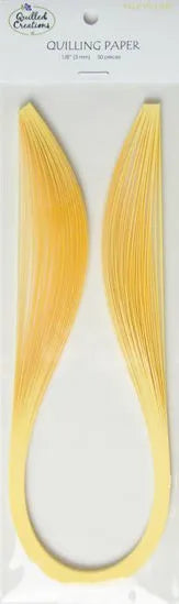 Quilled Creations 1095 - Pale Yellow - Solid Color Quilling Paper Strips
