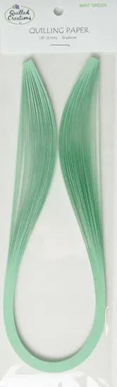 Quilled Creations 1135 - Mint Green - Solid Color Quilling Paper Strips