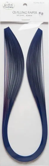 Quilled Creations 1245 - Royal Blue - Solid Color Quilling Paper Strips