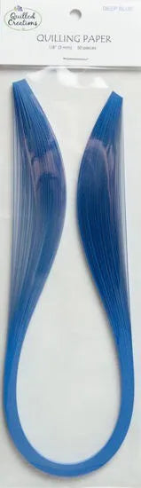 Quilled Creations 1250 - Deep Blue - Solid Color Quilling Paper Strips