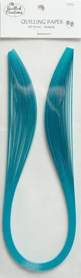 Quilled Creations 1286 - Teal - Solid Color Quilling Paper Strips
