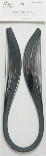Quilled Creations 1365 - Dark Grey - Solid Color Quilling Paper Strips