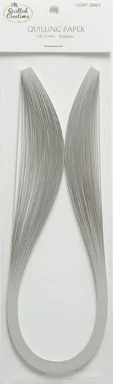 Quilled Creations 1370 - Light Grey - Solid Color Quilling Paper Strips