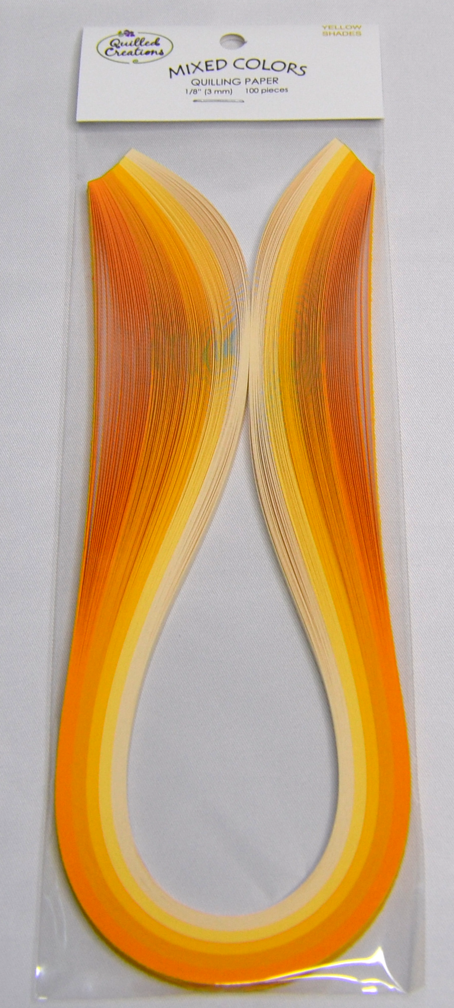 Quilled Creations 2519 - Yellow Shades - Mixed Pack Quilling Paper Strips