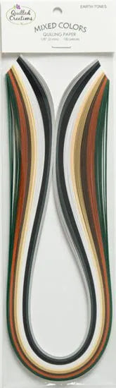 Quilled Creations 2535 - Earth Tone Colors - Mixed Pack Quilling Paper Strips