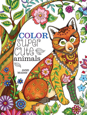 Adult coloring book for quilling patterns - Color Super Cute Animals - Maday, Jane