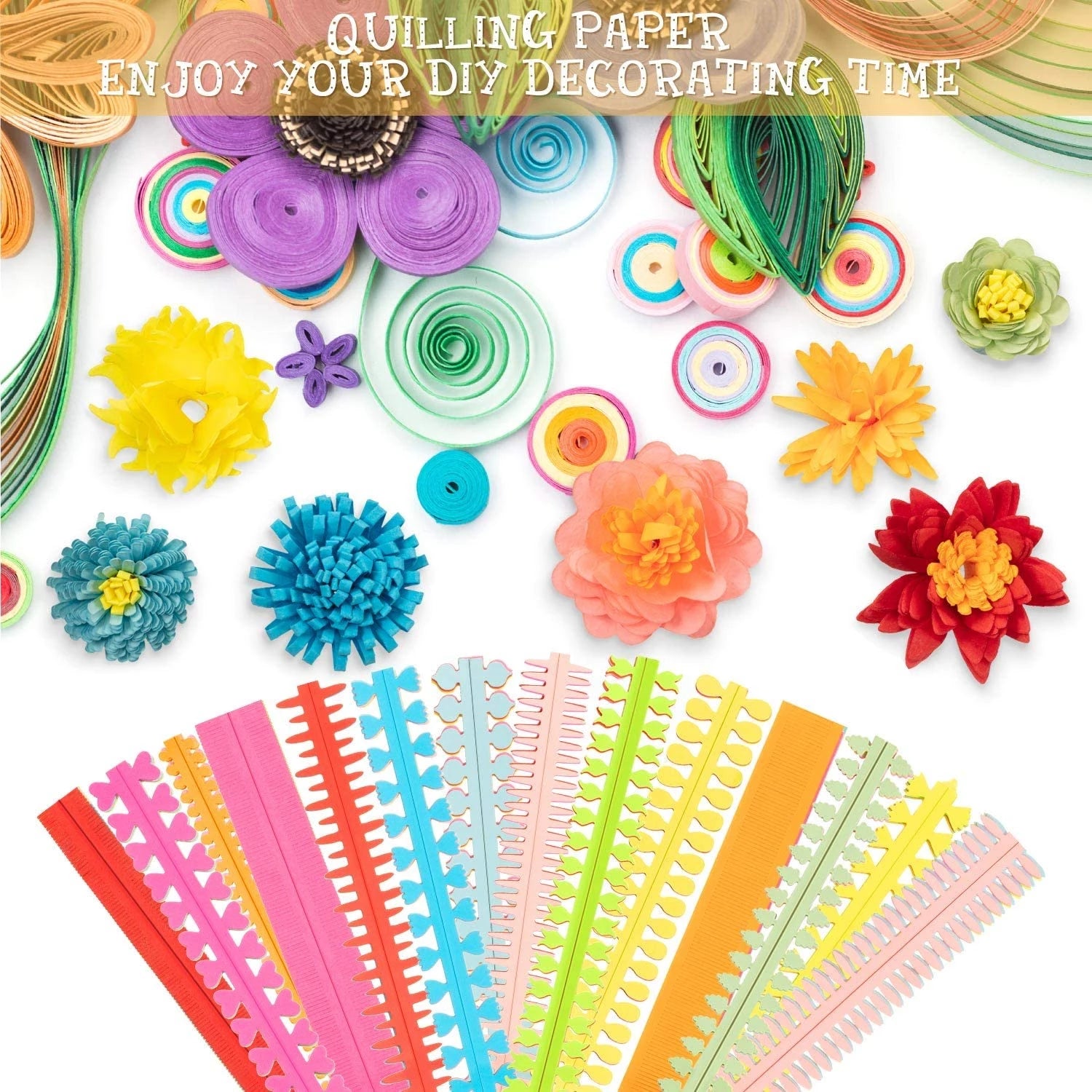 Little Circles On Edge Card Stock Quilling Paper Strips