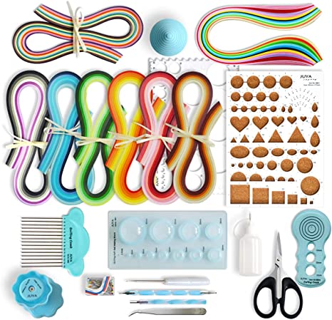 JUYA - Paper Quilling Kit with 960 Strips (5mm) and 14 Tools