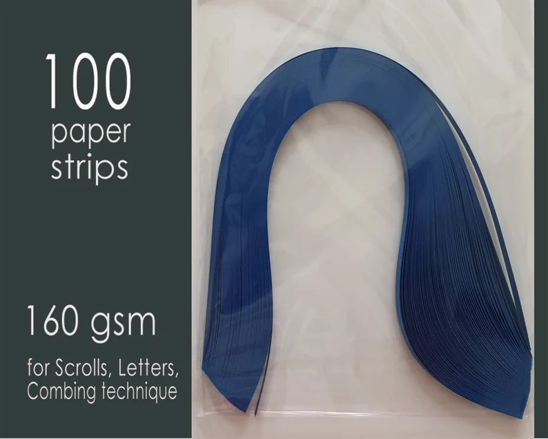 Lively Paper Creations D84 - Royal Blue - Cardstock Solid Color Quilling Paper Strips