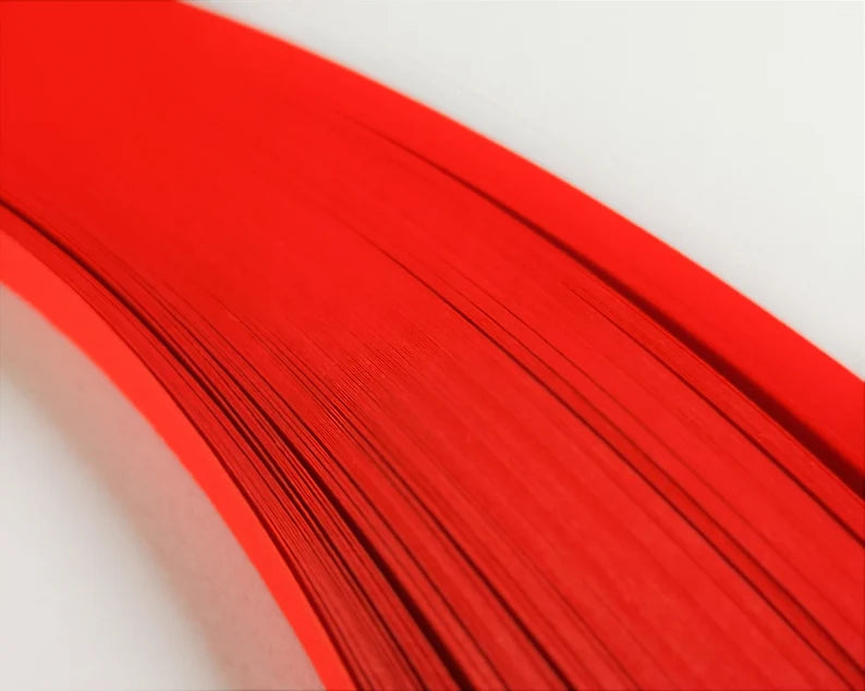 Lively Paper Creations R25 - Red - Solid Color Quilling Paper Strips