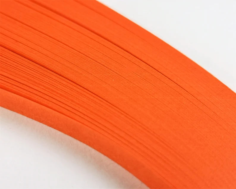 Lively Paper Creations R26 - Intensive Orange - Cardstock Solid Color Quilling Paper Strips