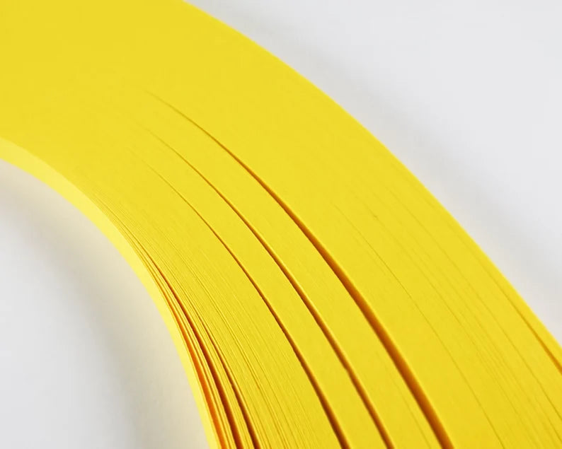 Lively Paper Creations R66 - Intensive Yellow - Solid Color Quilling Paper Strips