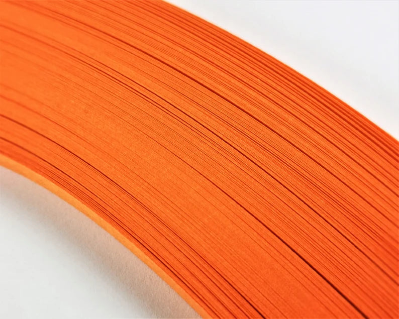 Lively Paper Creations X53 - Orange - Solid Color Quilling Paper Strips