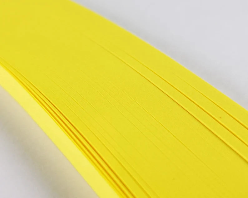 Lively Paper Creations X63 - Canary Yellow - Solid Color Quilling Paper Strips