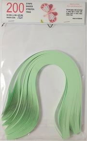 Lively Paper Creations X66 - Mid Green - Solid Color Quilling Paper Strips