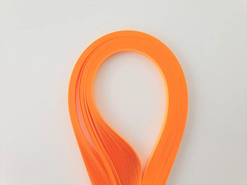 Lively Paper Creations X68 - Neon Orange - Solid Color Quilling Paper Strips