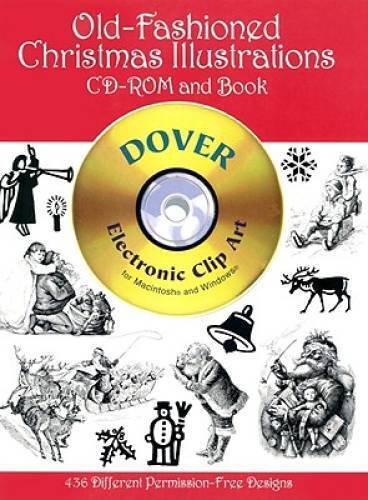 Clip art for quilling templates - Old-Fashioned Christmas Illustrations CD-ROM and Book [With CDROM]