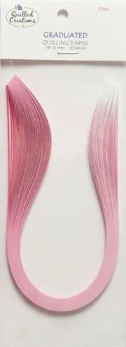 Quilled Creations 1635 - Pink Graduated Quilling Paper Strips