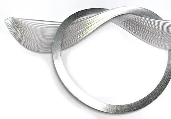 Quilled Creations 1855 - Silver Edge on Bright White Quilling Paper Strips
