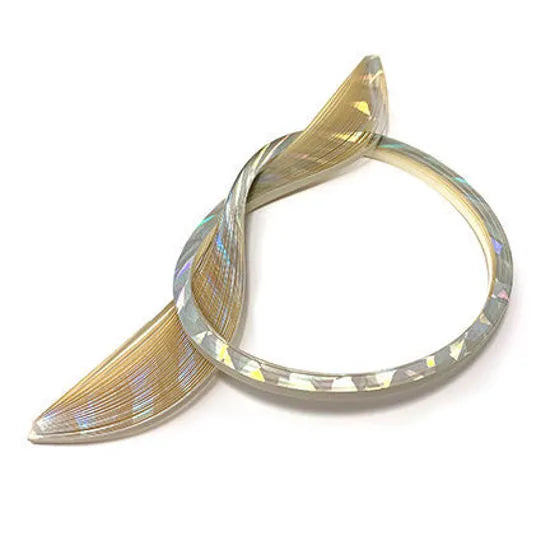 Quilled Creations 1890 - Silver Holofoil on Ivory Quilling Paper Strips