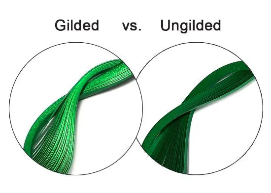 Quilled Creations 1908 - Green Edge on Green Quilling Paper Strips