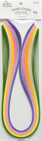 Quilled Creations 2575 - Spring Colors - Mixed Pack Quilling Paper Strips  This mixed pack contains 6 different colors.