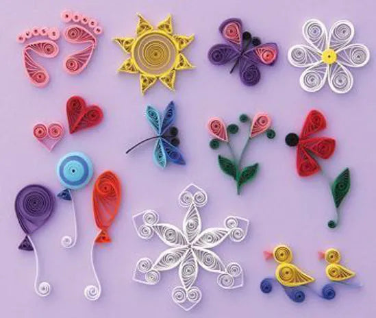 Quilled Creations Mixed Color Quilling Paper, 1/8-Inch, Spring