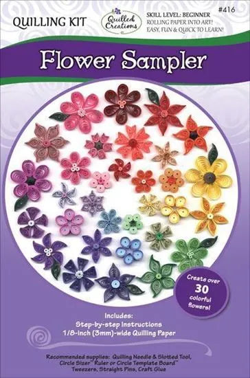 Quilled Creations 416 - Flower Sampler Quilling Kit