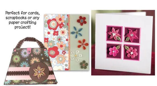 Flower Sampler Quilling Kit - Paper Craft Kits at Weekend Kits