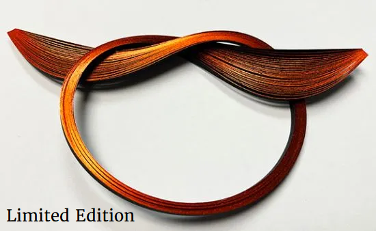 Quilled Creations 5051 - Orange Edge on Black Quilling Paper Strips