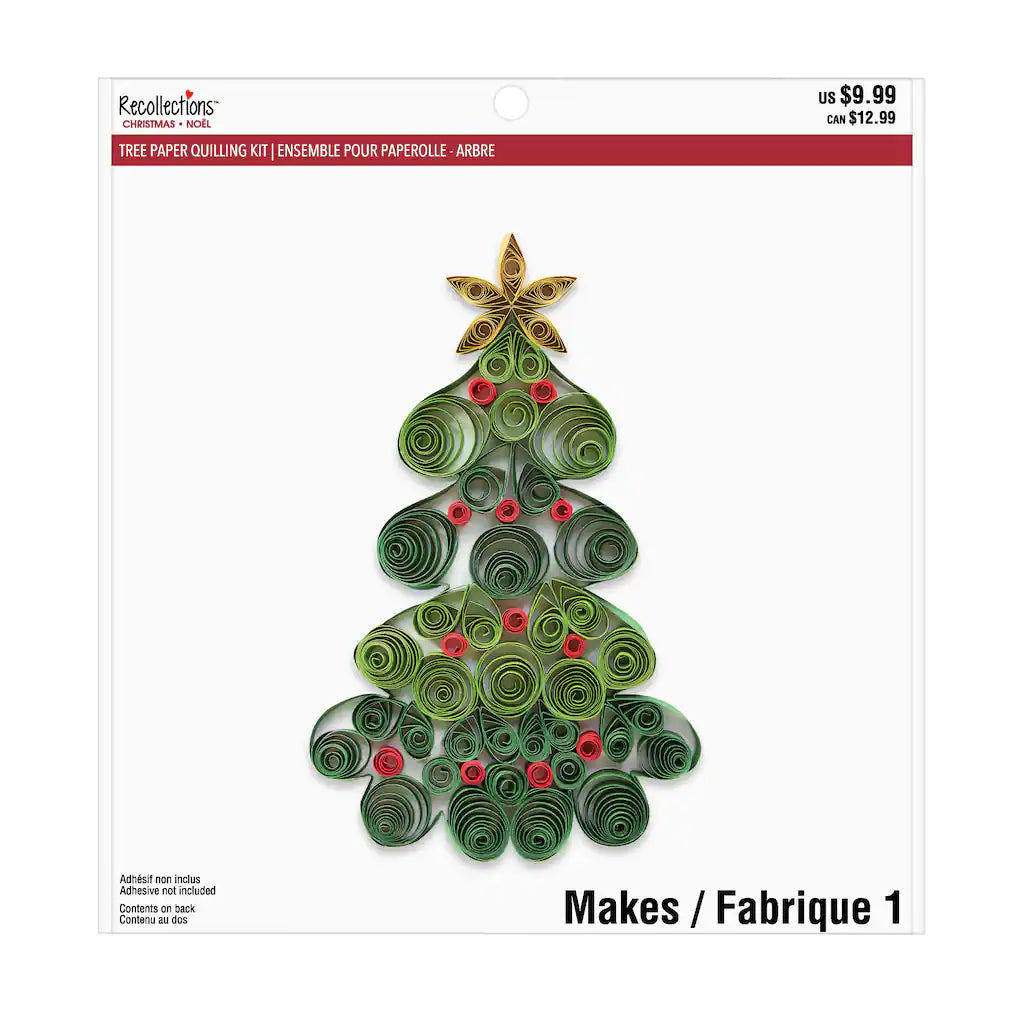 Recollections - Christmas Tree Paper Quilling DIY Kit